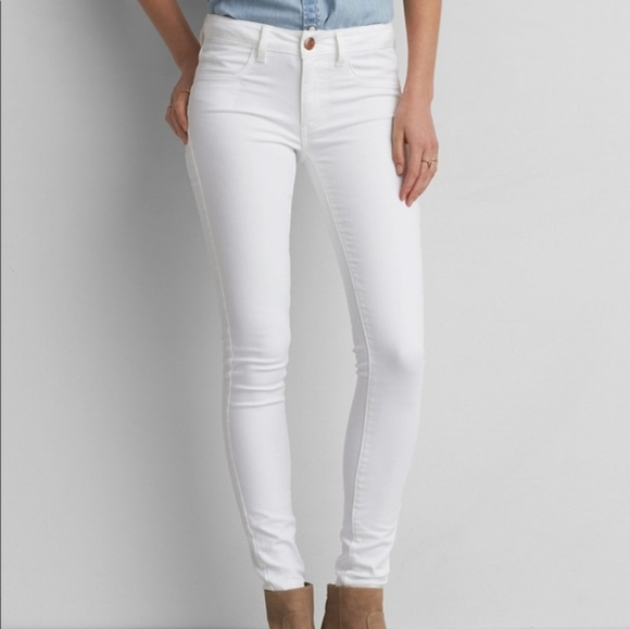 American Eagle Outfitters Denim - American Eagle Super Super Stretch White Skinny Jeggings Size Women's 10